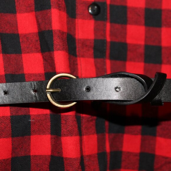 Bonnie Jean Christmas Girl's Shirt Dress, Belt & Infinity Scarf (NWT/Size 12) - Picture 3 of 7